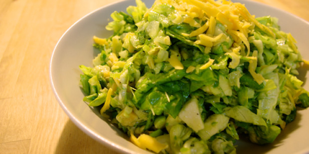 Groene Gehakte Salade met Avocado